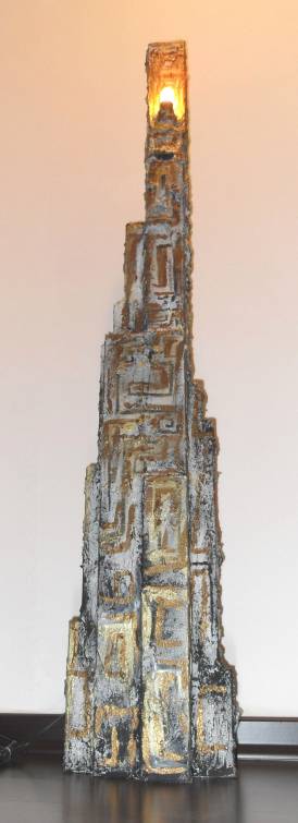 Manhattan, lampada polimaterica di Vito Gurrado