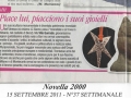 Articolo di Novella 2000 su Vito Gurrado, 15 settembre 2011