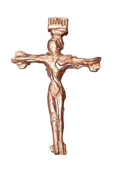 Crocifisso, scultura in bronzo di Vito Gurrado