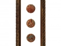 Jesus mecum fuit – Jesus mecum erit – Jesus mecum est, trittico in bronzo su vetro di Vito Gurrado