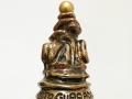 Illo tempore, scultura in bronzo con sfera polimaterica di Vito Gurrado