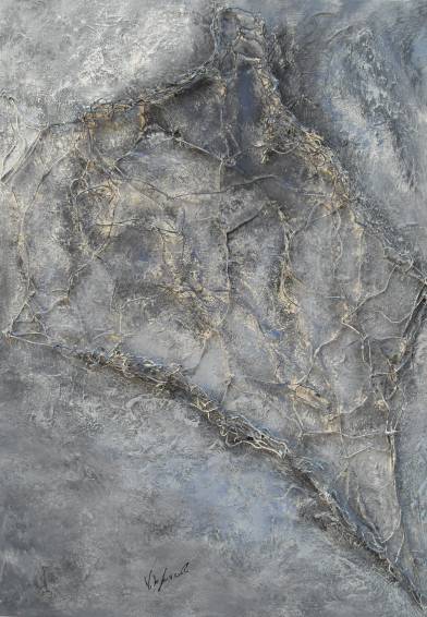 Trappola negli abissi, dipinto materico su tela di Vito Gurrado